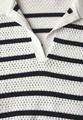 Pullover mit Polokragen M - Vanilla White