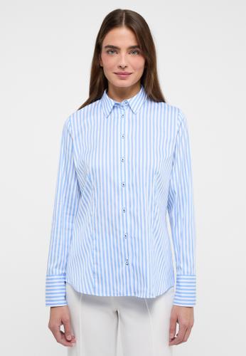 Bluse Satingewebe Langarm 48/Langarm REGULAR FIT - Hellblau