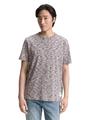 T-Shirt in Melange-Optik XXL Regular Fit - White Multicolor Spacedye