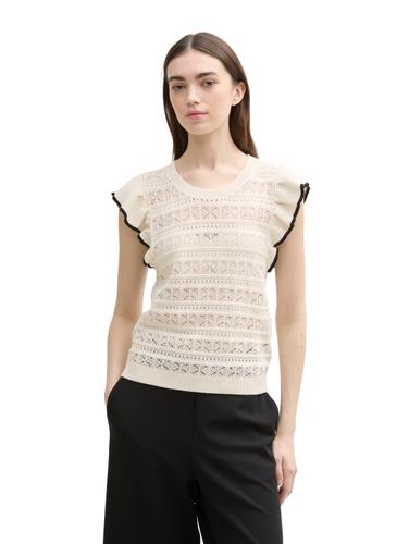Pullunder mit Volants XL Regular Fit - Off White