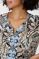Bluse mit Ornamentmuster 38 - Schwarz Gemustert
