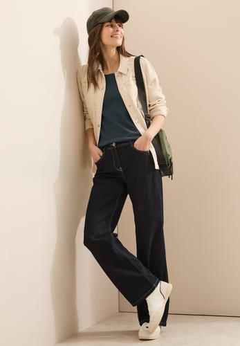 T-Shirt in Unifarbe S - Slate Khaki