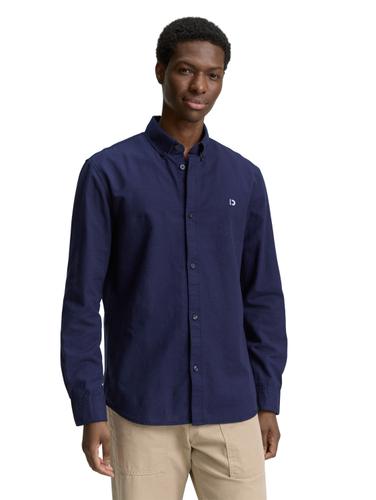 Oxford Hemd mit Logo-Stickerei L Regular Fit - Dark Blueberry