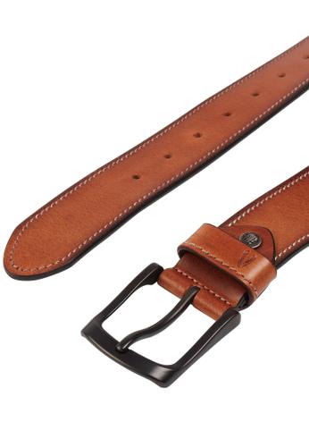 Gürtel aus hochwertigem Leder L - Cognac