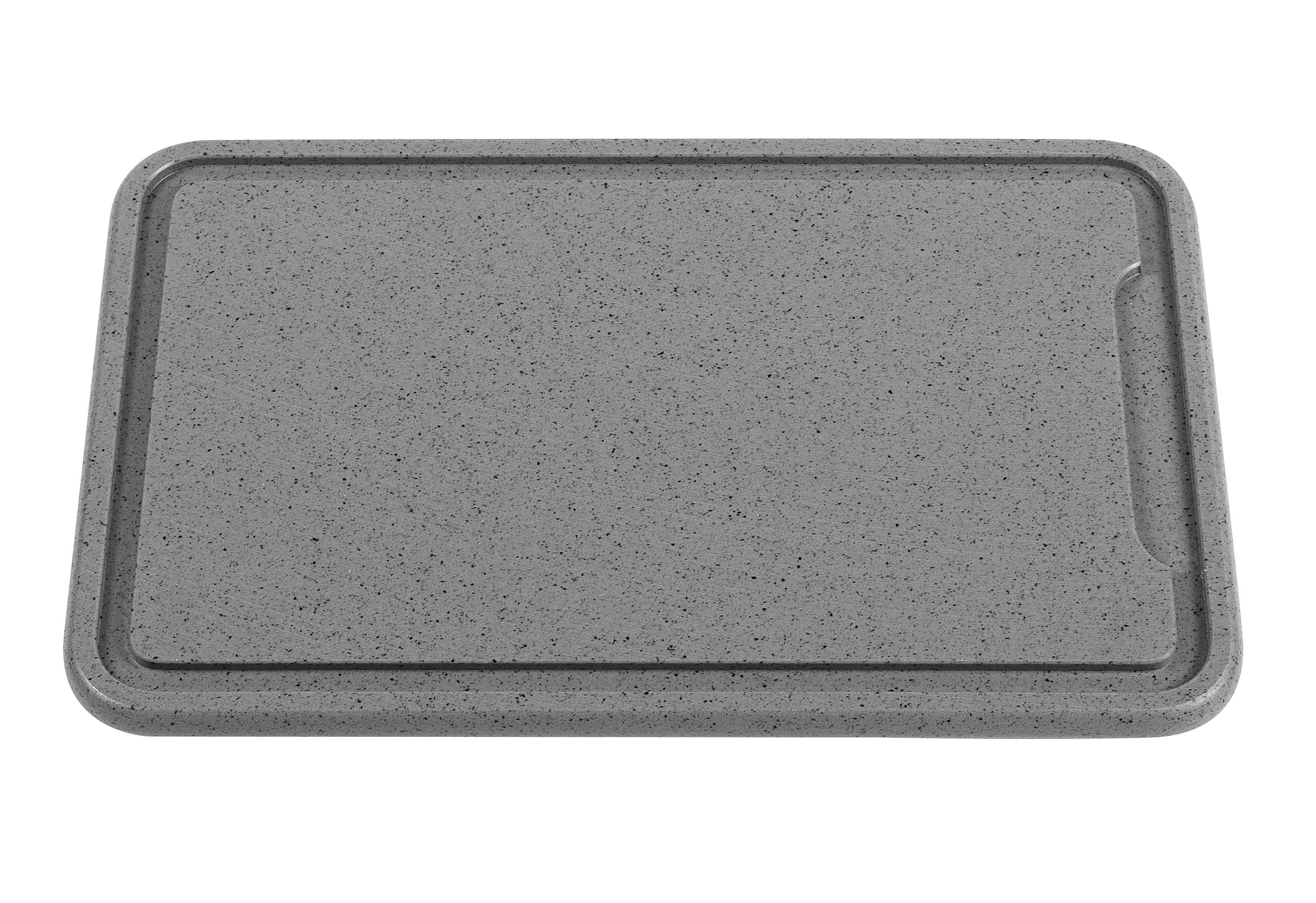 Tranchierbrett Kunststoff mit Saftrinne 36x23cm