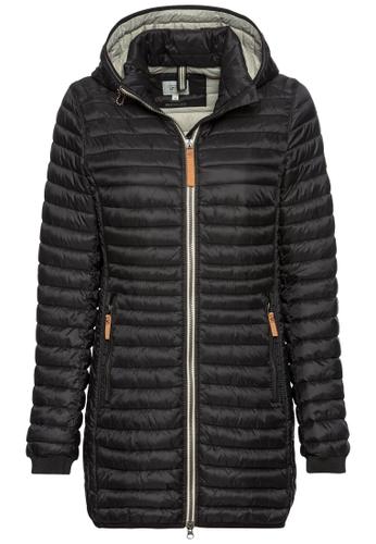 Steppjacke aus recyceltem Polyamid Schwarz 36