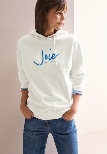 Sweathoodie mit Artwork XL - Vanilla White
