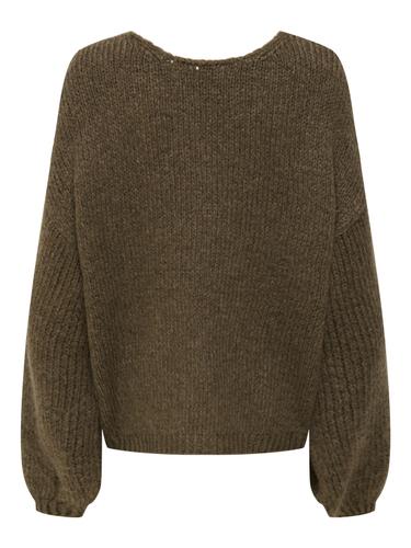 JDYDINEA L/S REVERSIBLE PULLOV. KNT NOOS XL Normal geschnitten - Shitake