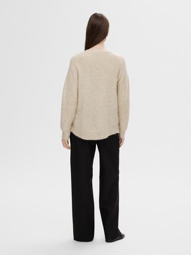 SLFLULU LS KNIT O-NECK NOOS M Normal geschnitten - Birch
