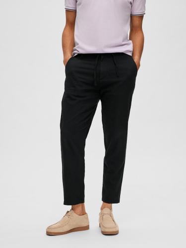 SLH172-SLIMTAPE BRODY LINEN PANT NOOS Schwarz M