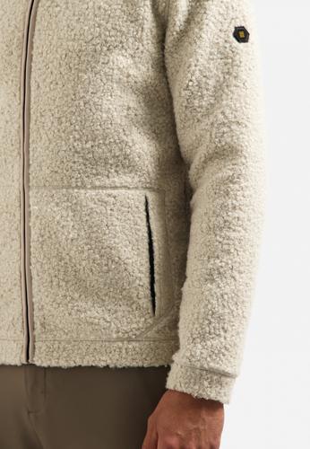 Sweater Full Zip Teddy XL Regular Fit - Sand