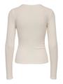 ONLLINE L/S O-NECK TOP BOX JRS S Normal geschnitten - Cloud Dancer