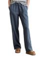 Leinen-Joggpants straight 44 Straight - Muted Blue