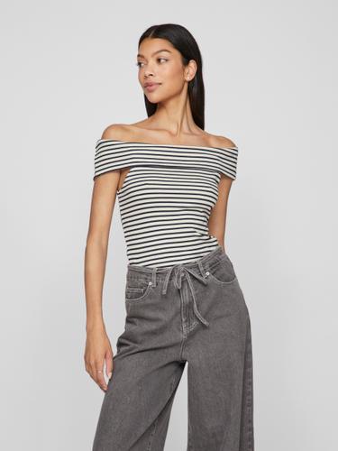 VISALJA OFF SHOULDER TOP M Normal geschnitten - Cloud Dancer