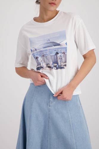 T-Shirt mit Print 44 - Cream