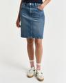 Kurzer Jeansrock 36 - Mid Blue Broken In