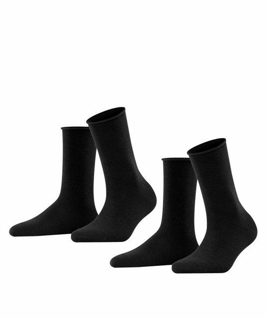 FALKE Happy 2-Pack Damen 35-38 - Black