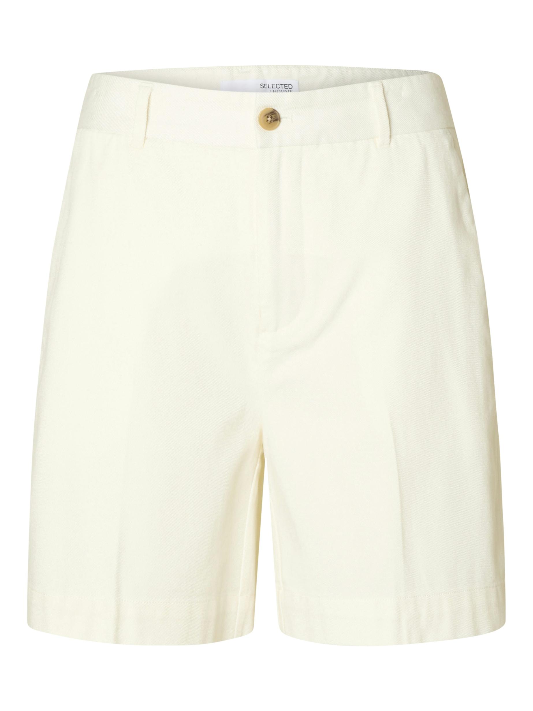 SLHLOOSE-ATLAS SHORTS S Locker geschnitten - Egret
