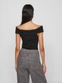 VISAHIA OFF SHOULDER TOP M Normal geschnitten - Black