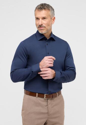 Performance Shirt Twill-Stretch Langarm Blau 42/Langarm - 67cm