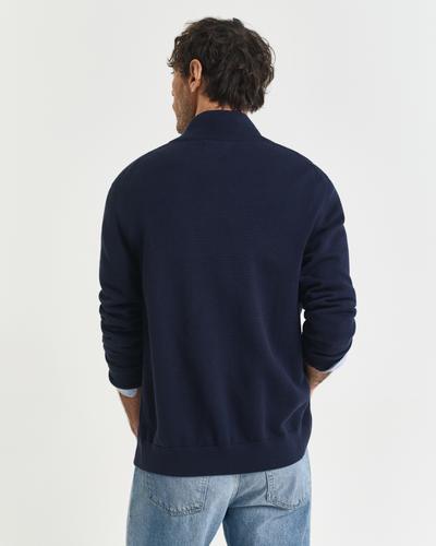 Casual Cotton Strickjacke mit Reißverschluss XXXL - Evening Blue