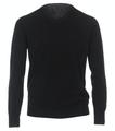 Pullover mit V-Ausschnitt uni 004430 XXL Basic Knitwear - Schwarz