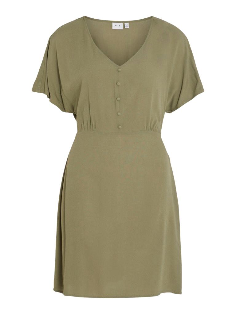 VIMOASHLY BUTTON S/S DRESS Grün 34