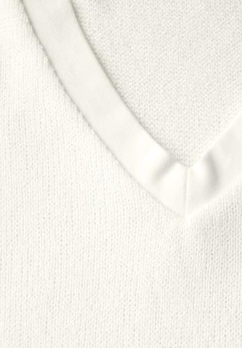Strick-Look T-Shirt 36 - Off White