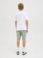 JJDETROIT TEE SS CREW NECK JNR 176 Locker geschnitten - White