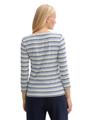 Langarmshirt mit Streifenmuster S Regular Fit - Blue Green Regular Stripe