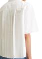 Kurzarm-Bluse relaxed M Relaxed Fit - Silky White
