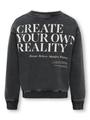 KOGNELLY L/S O-NECK PRINT BOX SWT 134/140 Normal geschnitten - Black