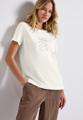 T-Shirt mit Wording Print Weiß 36