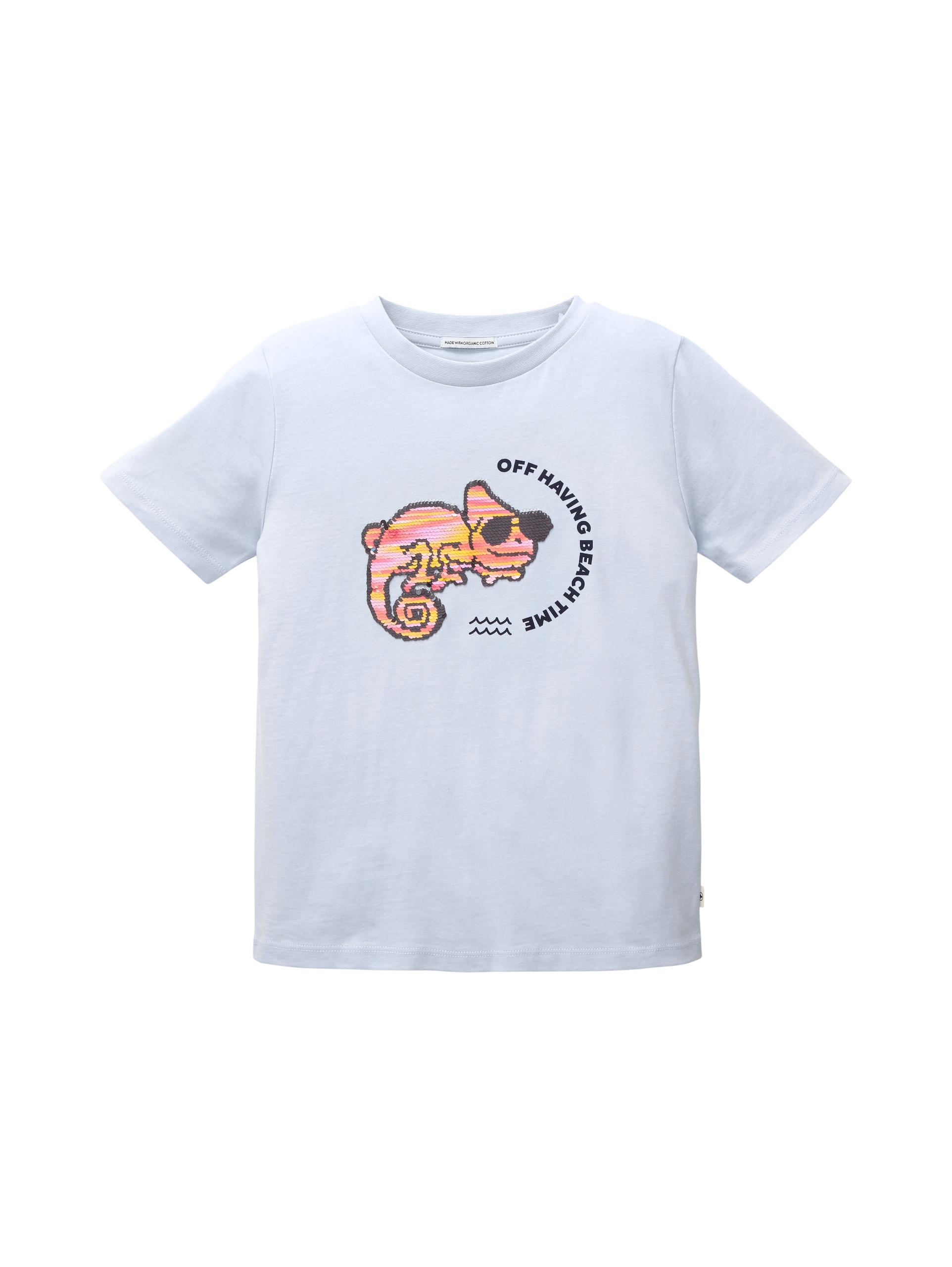 T-Shirt mit Wendepailletten 104/110 Regular Fit - Summer Lilac