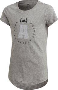 adidas Mädchen adidas Athletics Club Grafik T-Shirt 152 in Grau