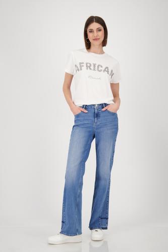 T-Shirt mit Strasssteinen 44 - Off-white