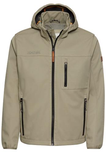 Softshell Jacke aus recyceltem Polyester Grün 52