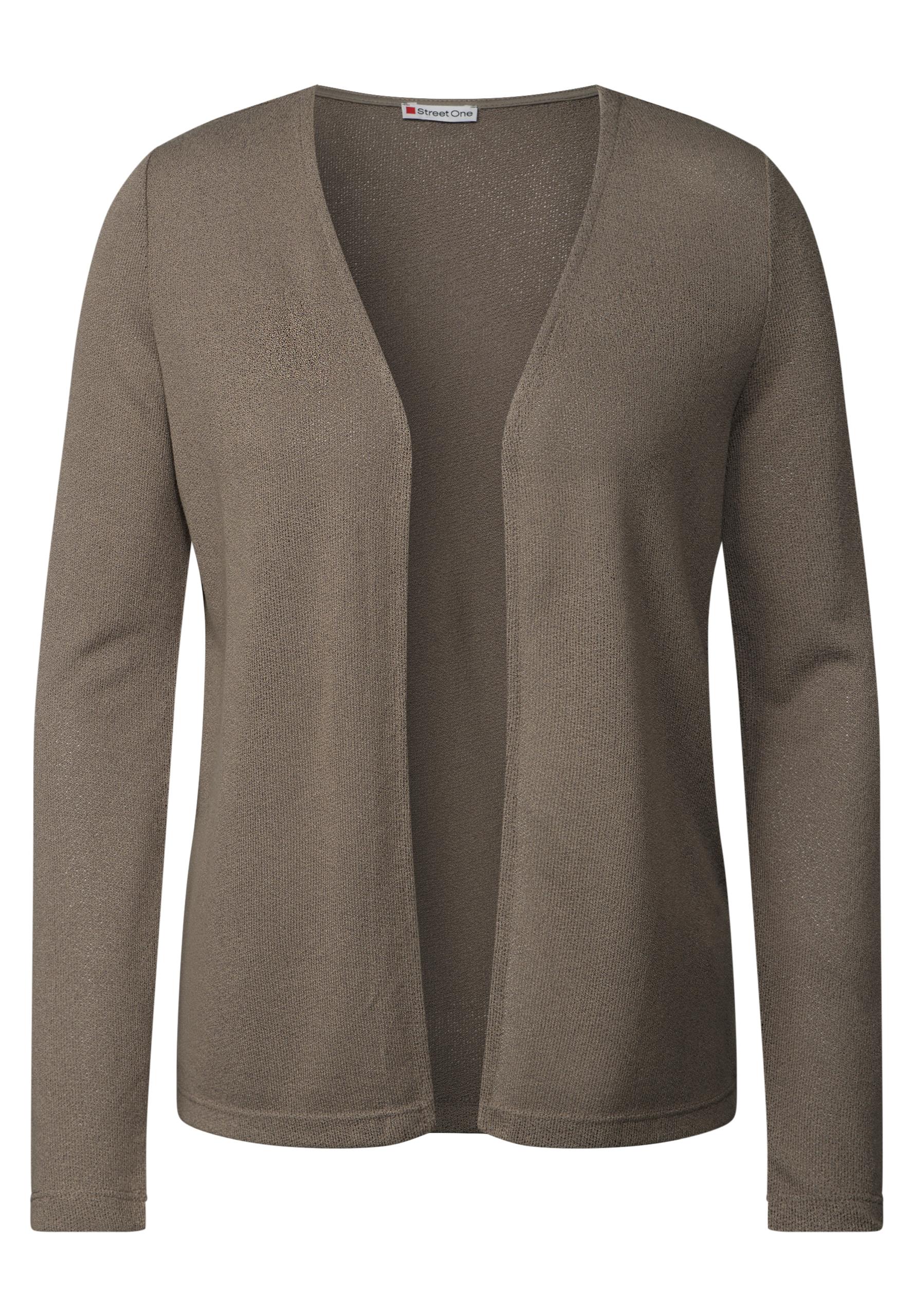 Strick-Look Jacke Braun 44