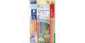 STAEDTLER Noris Club Dreikant-Jumbo-Buntstifte, inkl. Anspitzer, 12 Fa