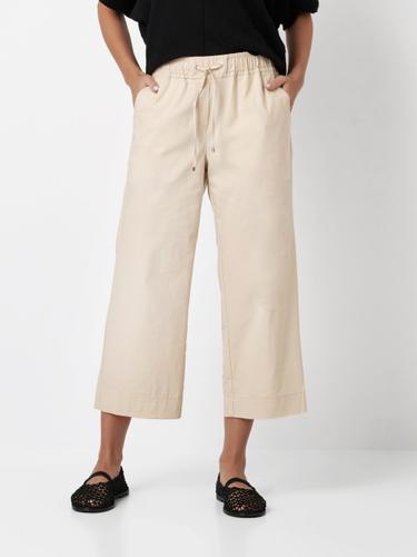 Pia Wide Leg 3/4 40 - Sand
