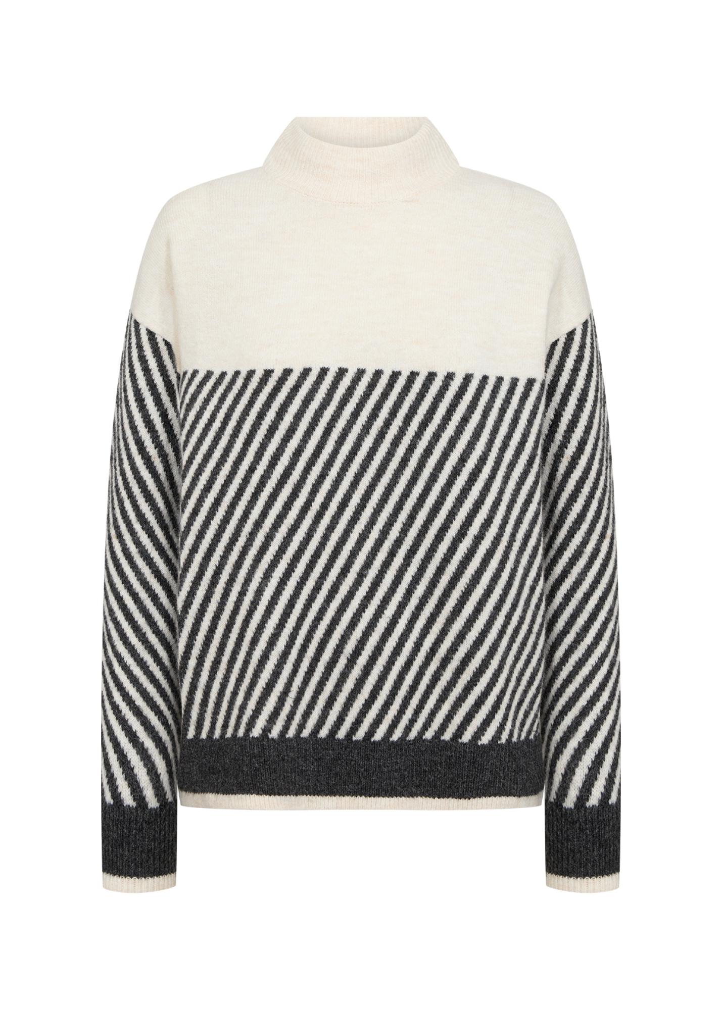 SC-NESSIE STRIPE 71 L - C Cream Melange Combi