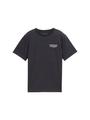 T-Shirt mit Print am Rücken 152 Regular Fit - Coal Grey