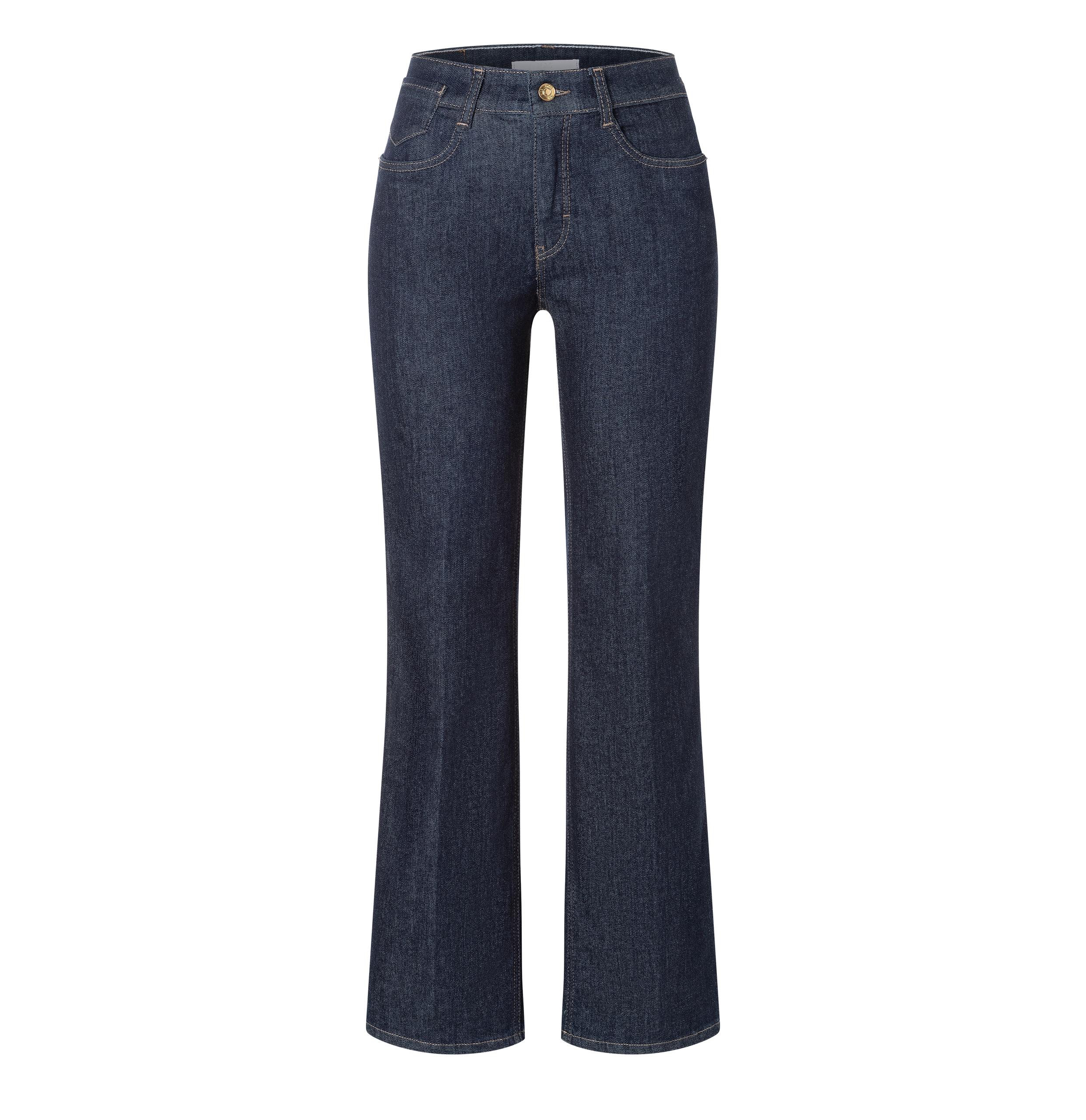 MAC JEANS - LAURA, Authentic Stretch Denim 40/28 Flared Fit - Blau