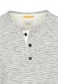 Kurzarm Henley aus reiner Baumwolle Beige L
