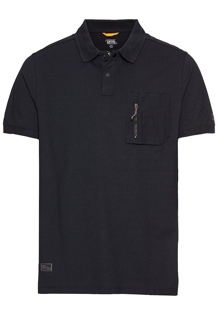 Kurzarm Poloshirt mit Cooling Effekt Blau 5XL