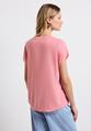 Split Neck Bluse in Unifarbe 36 - Blush Peach
