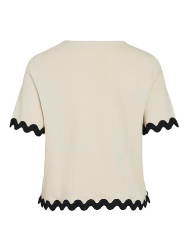 VICALISA O-NECK 2/4 TOP M Normal geschnitten - Birch