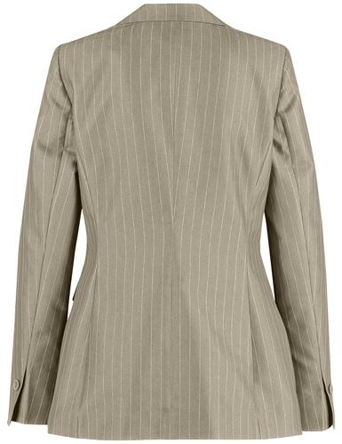 Eleganter Blazer mit Nadelstreifen 36 Tailliert - New Sage Gemustert