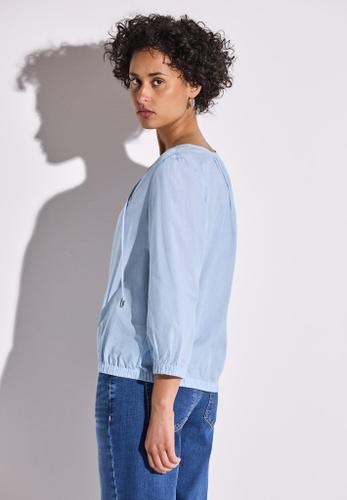 Gestreifte Bluse Blau 36