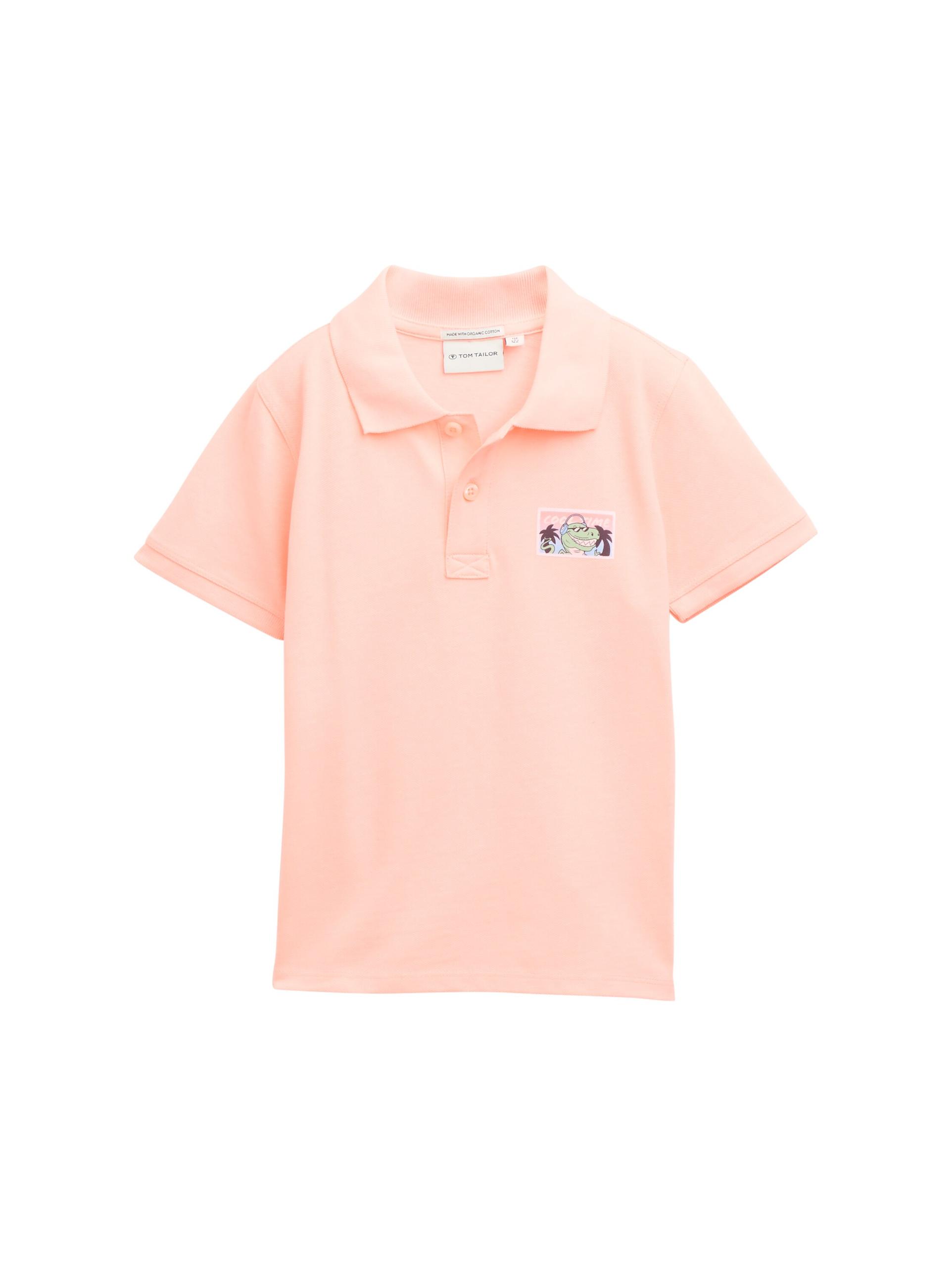 Piqué Poloshirt 128/134 Regular Fit - Soft Neon Coral